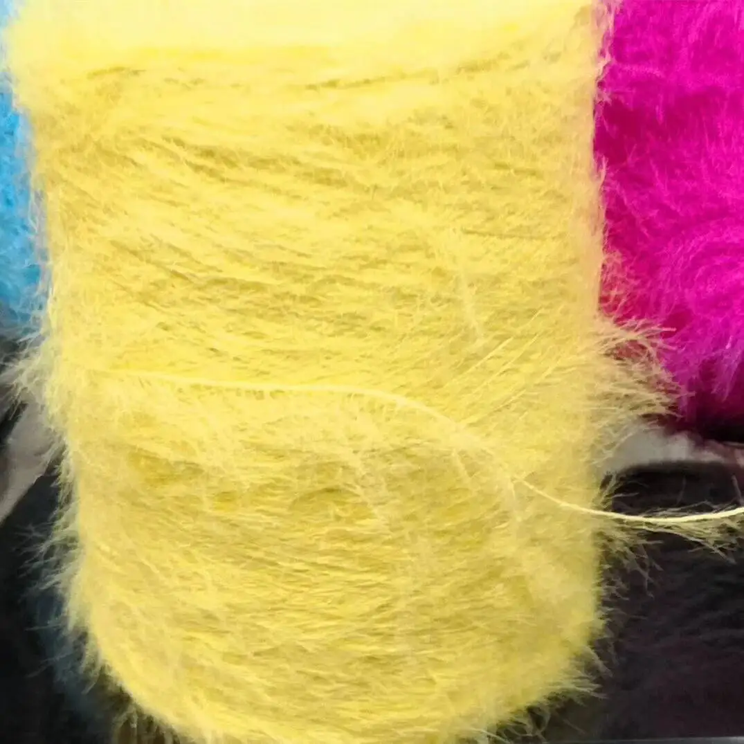 

Длинная пряжа, 1 кг, норковая шерсть, мягкая для вязания крючком, сумки, свитер, шарф, шапка, шаль, удобная пушистая теплая нить своими руками