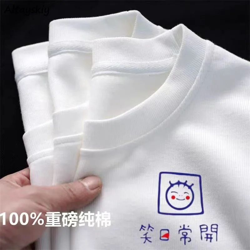 Summer T-shirts Women Short Sleeve O-neck Simple White Cotton Breathable Soft Cozy Leisure Simple Clean Fit Minimalist Ins Chic