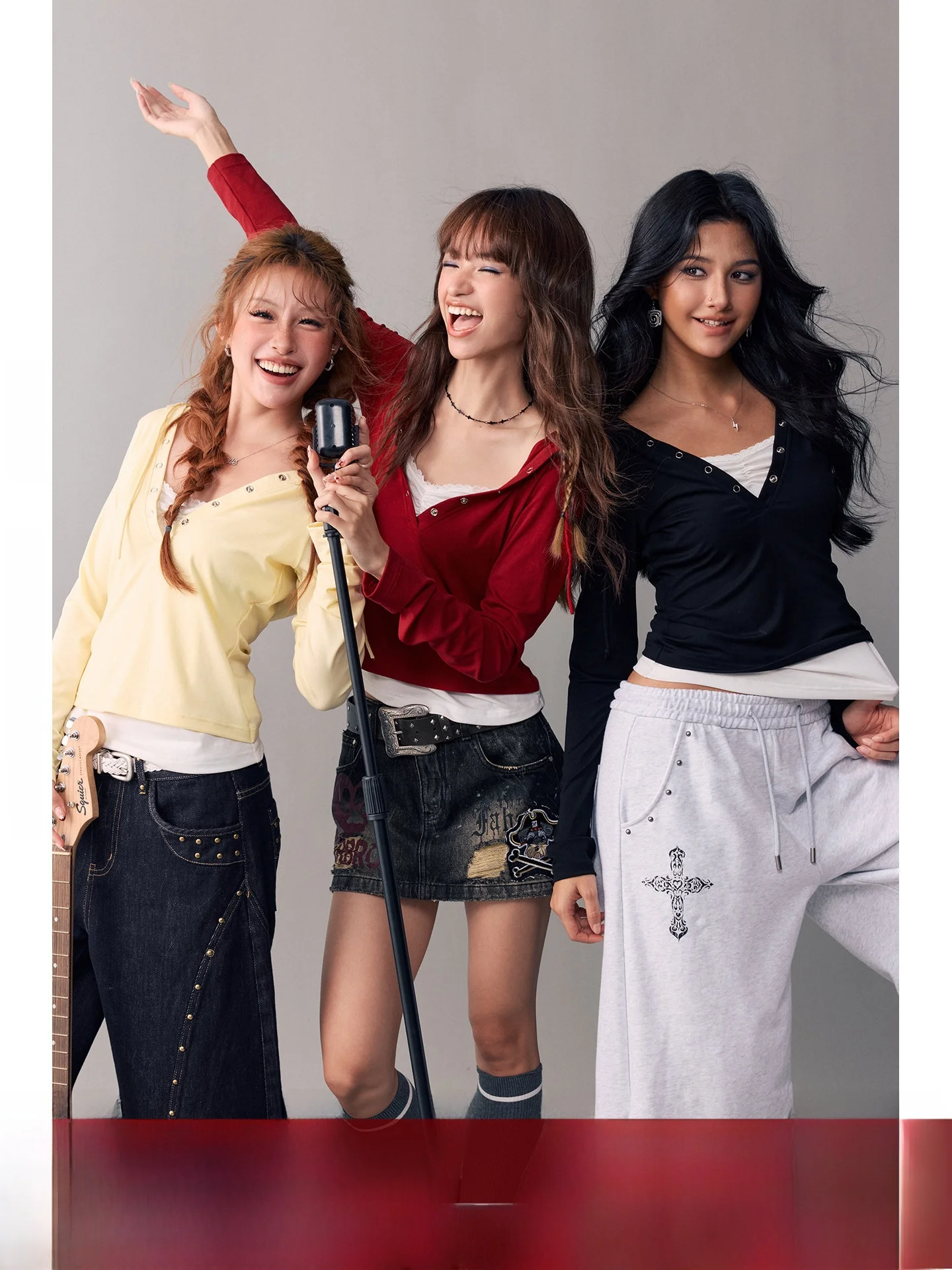

BeerBro Retro Wave Skin-friendly Breathable Rayon Color Block Hoodie Knitted Sweater Hot Girl Casual Loose Fit Long Sleeve