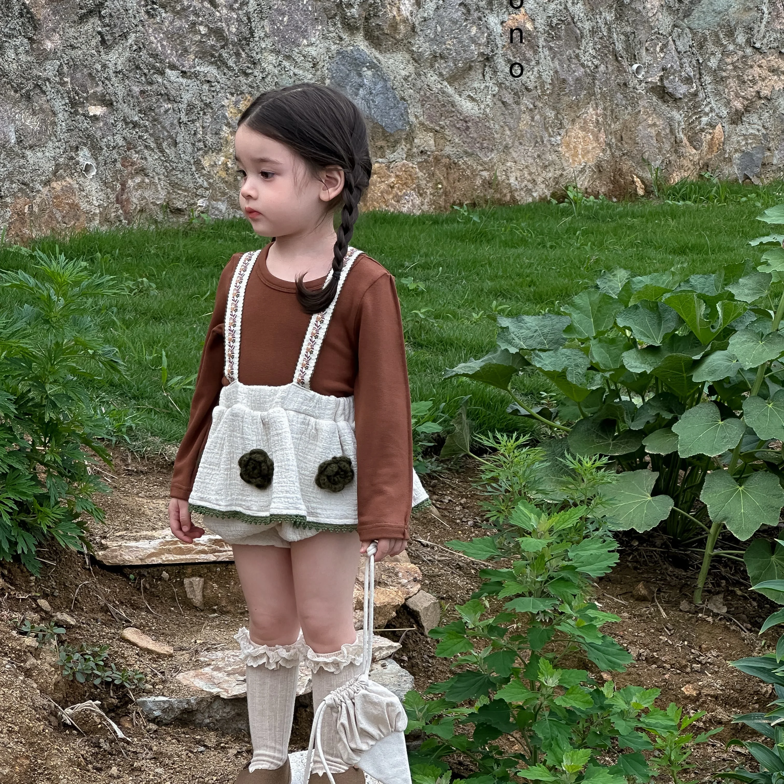 

SeasonSea Baby Girl Vintage Floral Strap Bloomers Cotton Muslin Romper 3D Flower Suspender Shorts Toddler Jumpsuit Clothes