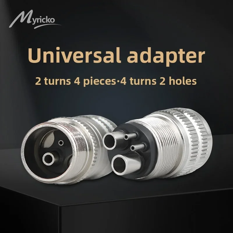 Dental Turbine Handpiece Adapter 4 Holes 2 Holes Changer Connector For High Speed Handpiece Spare Parts Tool Tubing Hose
