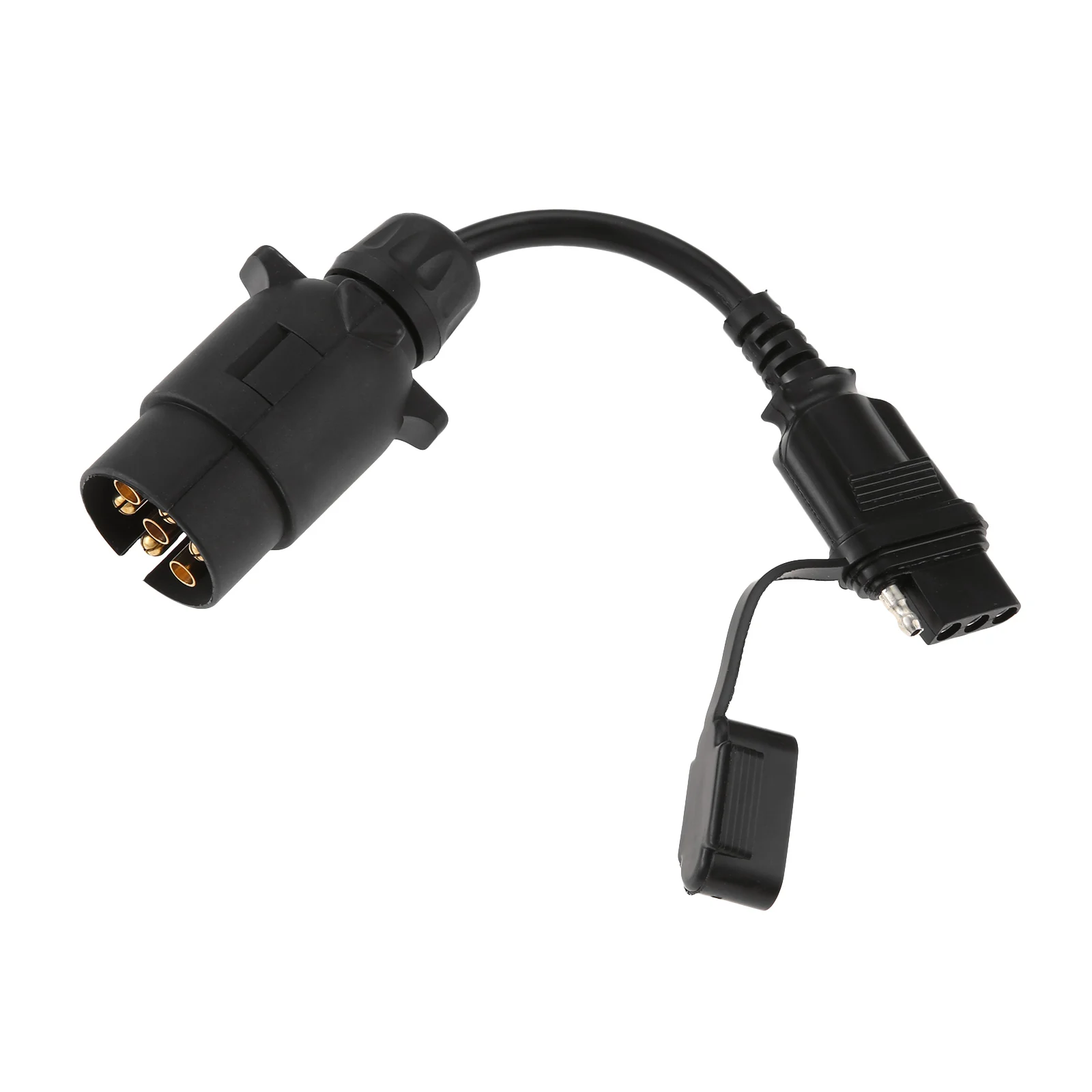 

Адаптер для проводки прицепа, 7-контактный европейский на 4-контактный американский, конвертер светового сигнала для грузовиков, фургонов и прицепов, 1 шт.