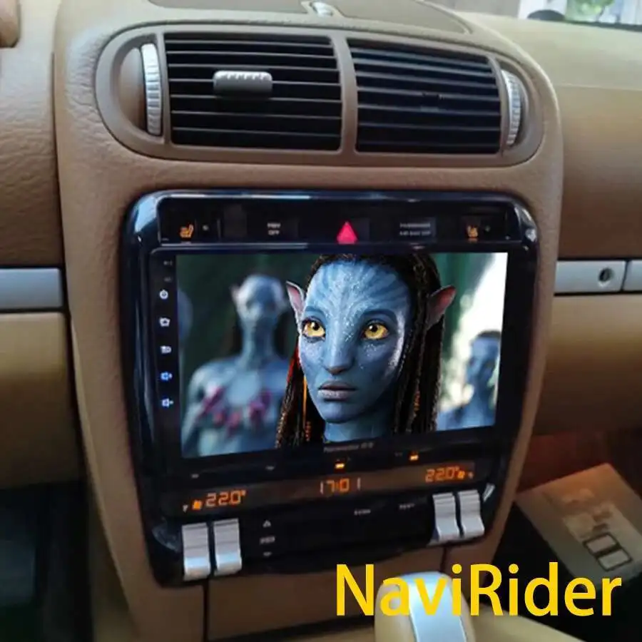 Reproductor Multimedia con pantalla táctil y GPS para coche, autorradio estéreo con Android, 9 pulgadas, 2DIN, CarPlay, para Porsche Cayenne Turbo 2006