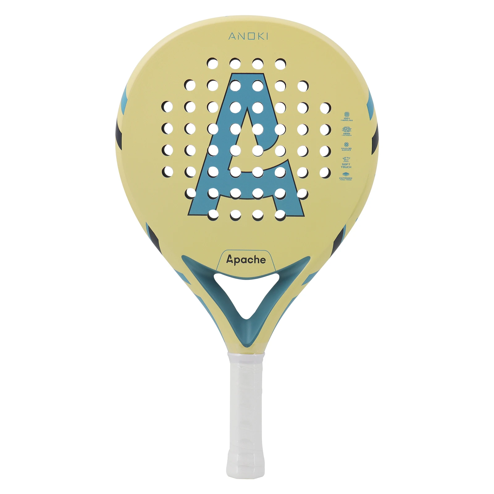 Padel Paddle Tennis Racket 3K 12K Carbon Fiber EVA Core Round Shape Power Surface for Beginner Raquette Paddle Shovel