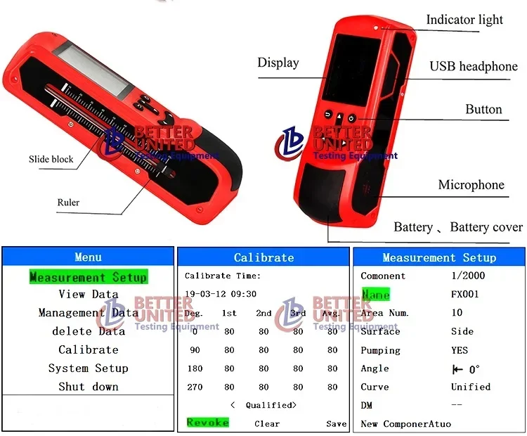 New2025 مطرقة ارتداد اختبار الخرسانة الرقمية مع مطرقة اختبار الارتداد لمعالج دقيق شميدت