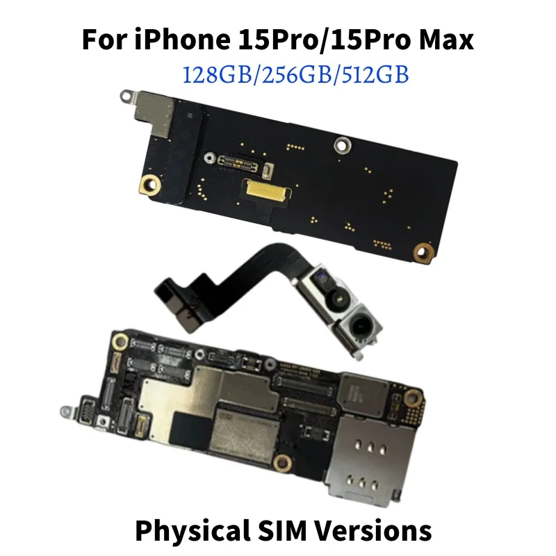 Unlocked Authentic For iPhone 15 Pro Max Clean ICloud Logic Board Motherboard For iPhone 15 Plus With/NO Face ID Mainboard