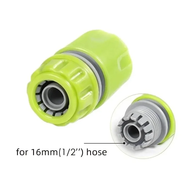 10PCS Garden 1/2 inch 16mm Connectors Gardening Tap Water Pipe Quick Connect Adapter Hose Extend Repair Fitting Watering Tool
