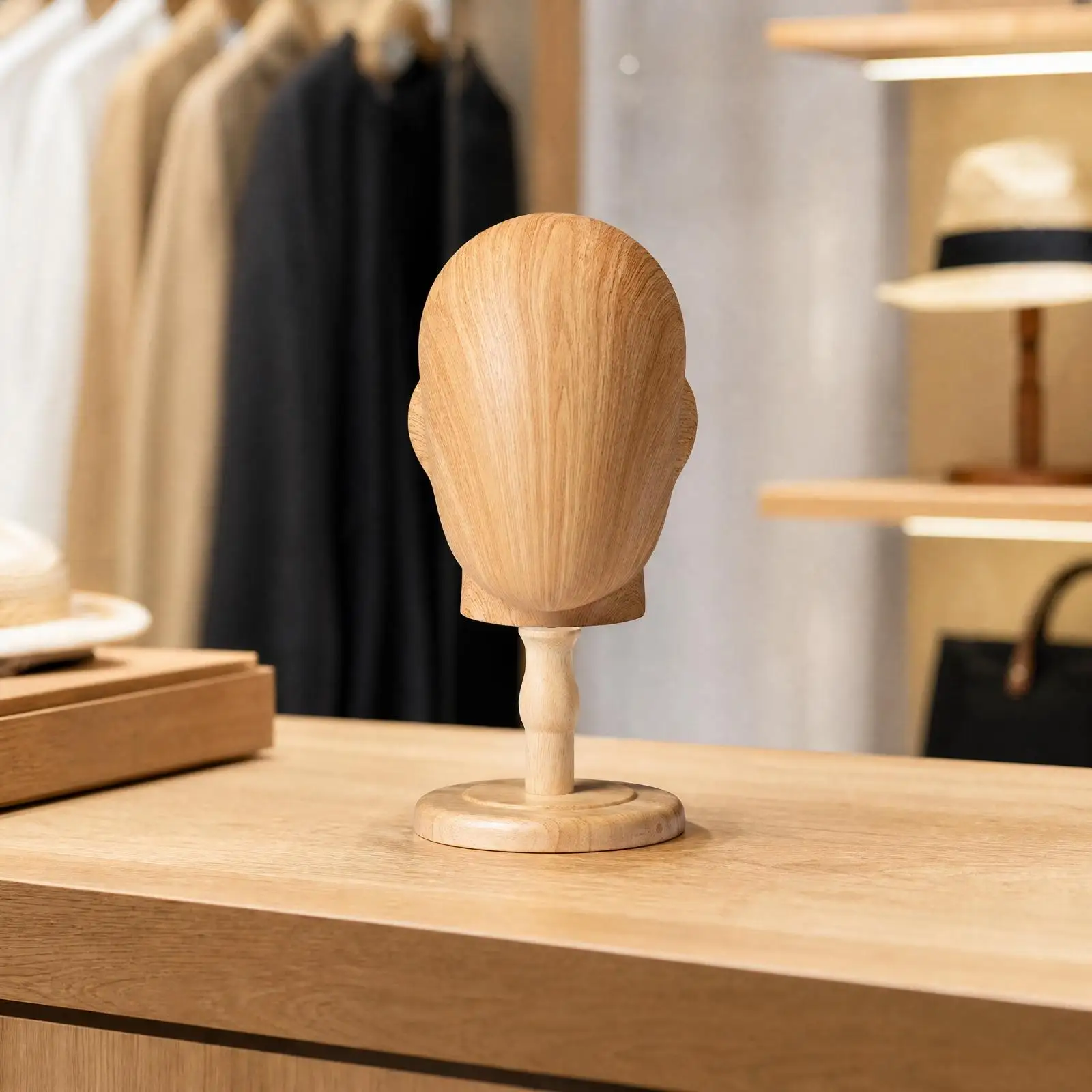 Plastic Head Mannequin for Hat Display Male Form Elongated Neck for Clothing Store Showcase