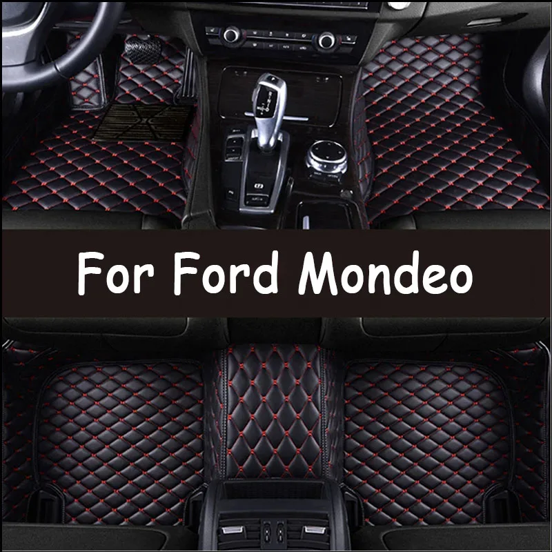 Luxury Car Floor Mats For Ford Mondeo Taurus MK5 2023 2024 2025 Waterproof Foot Pads Floor Mats Carpets Car Accessories Interior