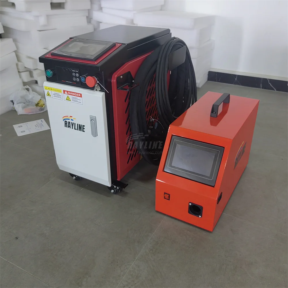 Nuovo stile Mini saldatore laser portatile portatile 3 in 1 Saldatura Taglio Pulizia Saldatrice laser in acciaio inossidabile 1500W