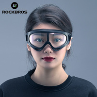 ROCKBROS Ski Snowboard Goggles Winter Windproof Skiing Glasses Anti-Fog Cycling Sunglasses Outdoor Snowmobile Sports Eyewear