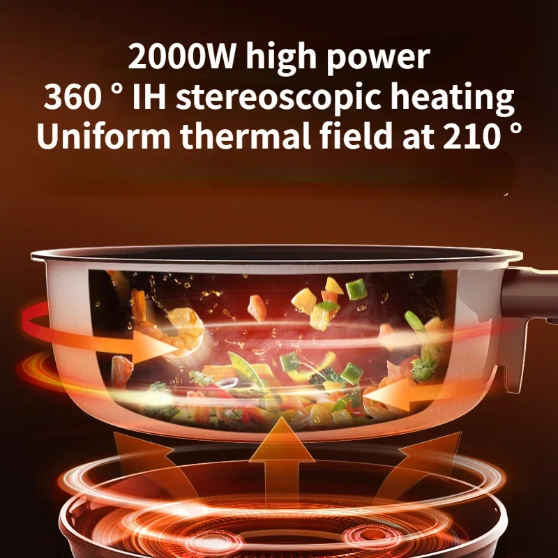 220V Kitchen Robot Machine Intelligent Food Processor Household Automatic Stir Fry Cooking Robot robot de cocina inteligente