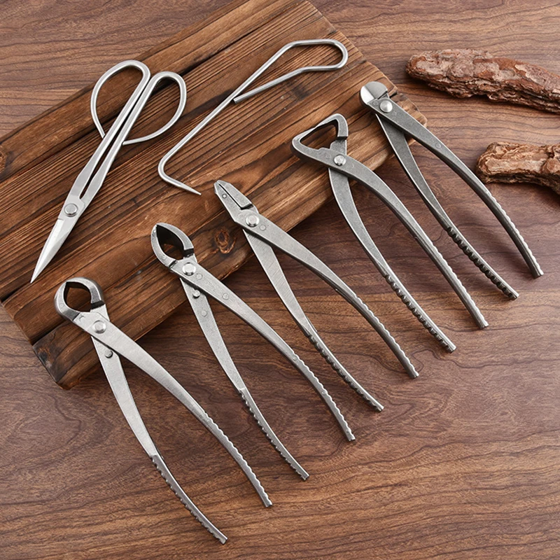 Stainless Steel Pruning Shears Set Gardening Household Scissors Portable Bonsai Branch Trimming Tools Pruners with Storage Bag