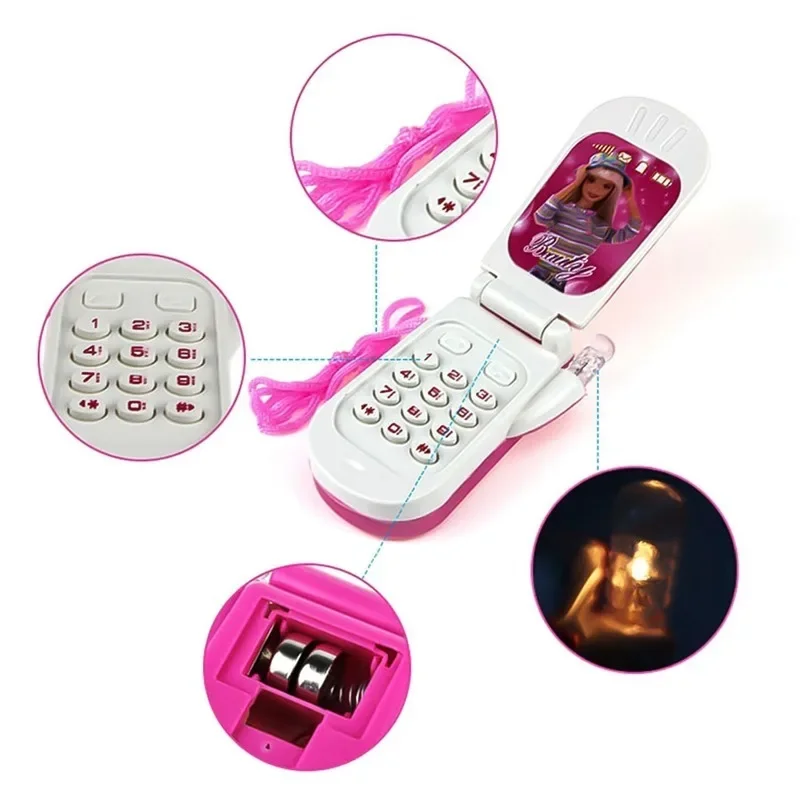 Jouet de téléphone électronique musical mignon pour enfants, éducation précoce, téléphone portable de dessin animé, mini jouet pour bébé, nouveau, 1 pièce