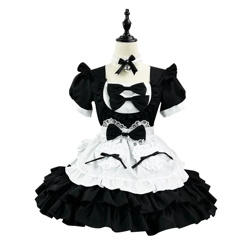 Vestido Kawaii de talla grande, disfraces de Cosplay, trajes de sirvienta dulce para colegiala, vestido victoriano de Anime, Cosplay gótico japonés de Lolita MN11