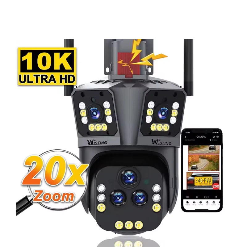 10K Outdoor 20X Zoom CCTV Wireless Wifi Camera Two Way Audio Night Vision Security Surveillance Network PTZ Camera