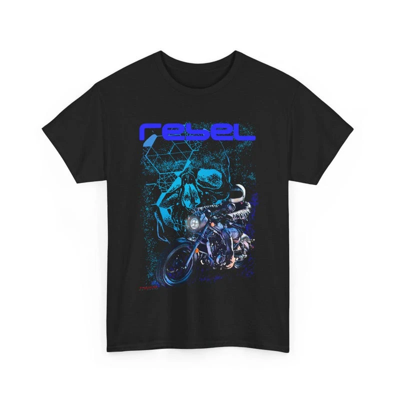 Rebel 500 T-shirt CMX Blacked Out Bobber Cruiser Biker Fathers Day Gift Cotton T-shirt Unisex