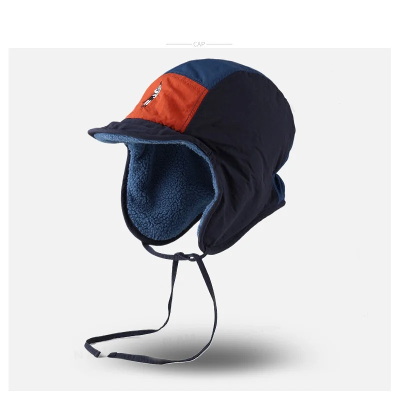Sombreros de bombardero de lana Polar con protección para los oídos, gorro cálido deportivo Ushanka, gorros de piel para hombres y mujeres
