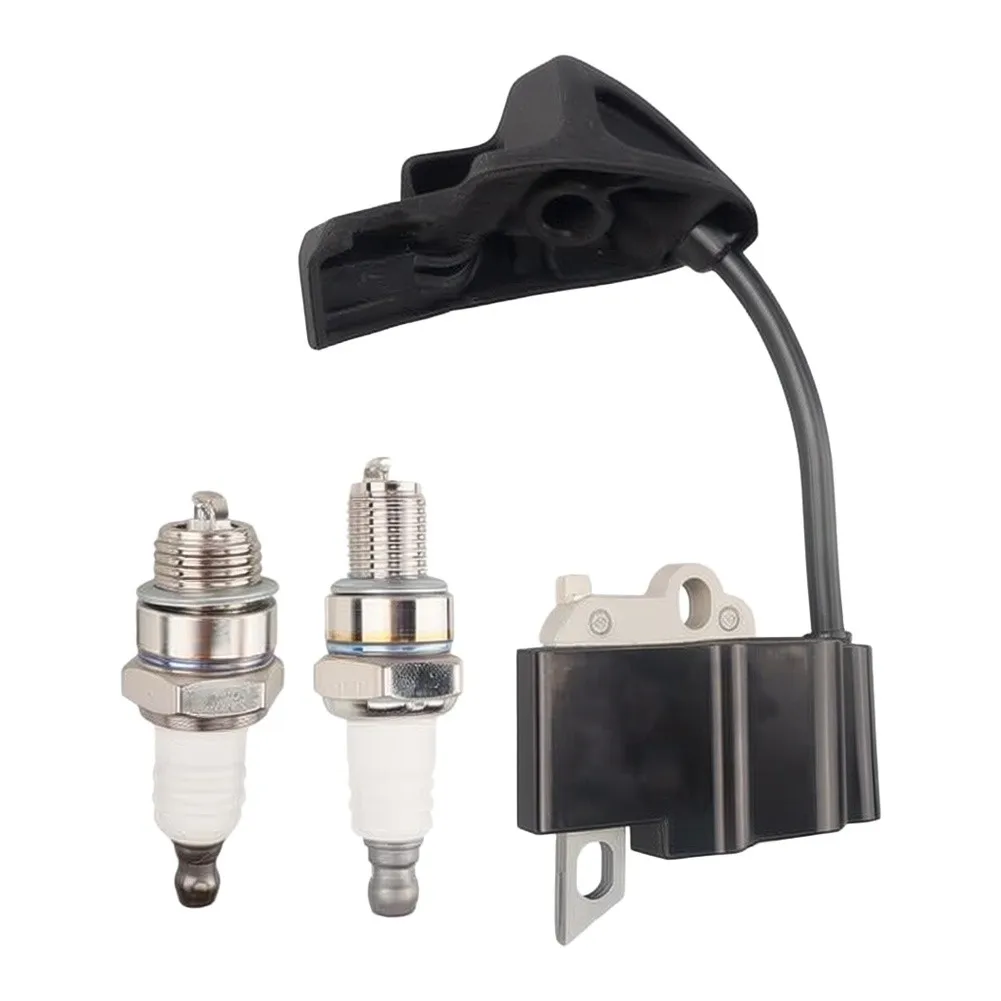 Black and Silver Ignition Coil with 2 Spark Stoppers for BG56 BG86 SH56 SH86 and C Variants OEM 42414001318 42414001302
