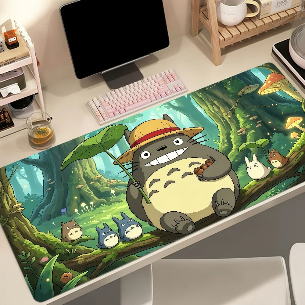Cartoon T-Totoro Mouse Pad Large Cute Non-slip Lockedge Desktop Computer Desk Mat Keyboard MousePad Office Gamer Student