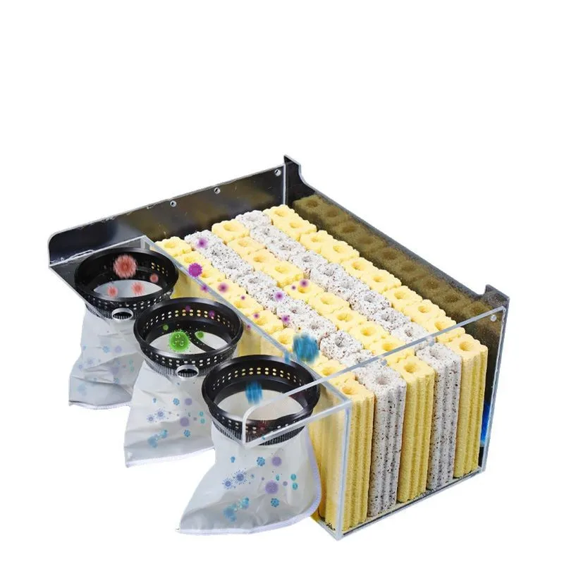

Fish tank top filter Fish pond water circulation system Fish pond ecological water purification equipment Pool turnover box