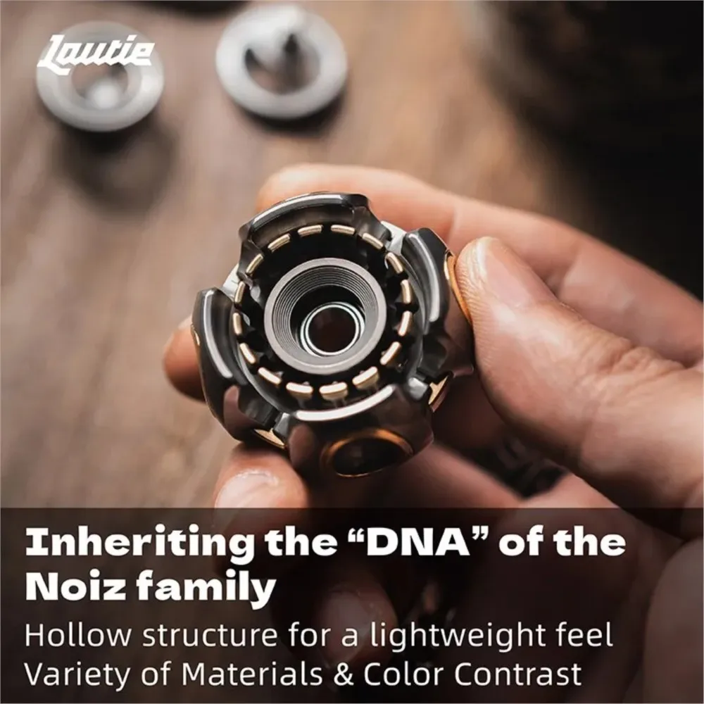 LAUTIE Noiz O フィジェットスピナー Noizシリーズ メタルフィジェットトイ ストレス解消グッズ オフィスストレス解消おもちゃ
