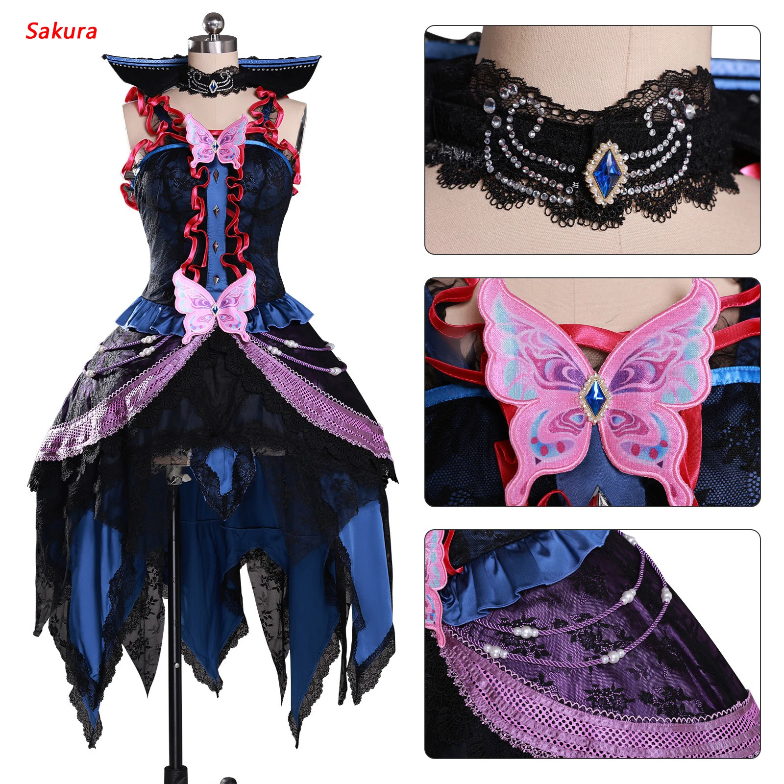 

Contract White Light Ying Cosplay Costume - Dream of Yeh Luoli Anime Cosplay White Transformable Dress Outfit