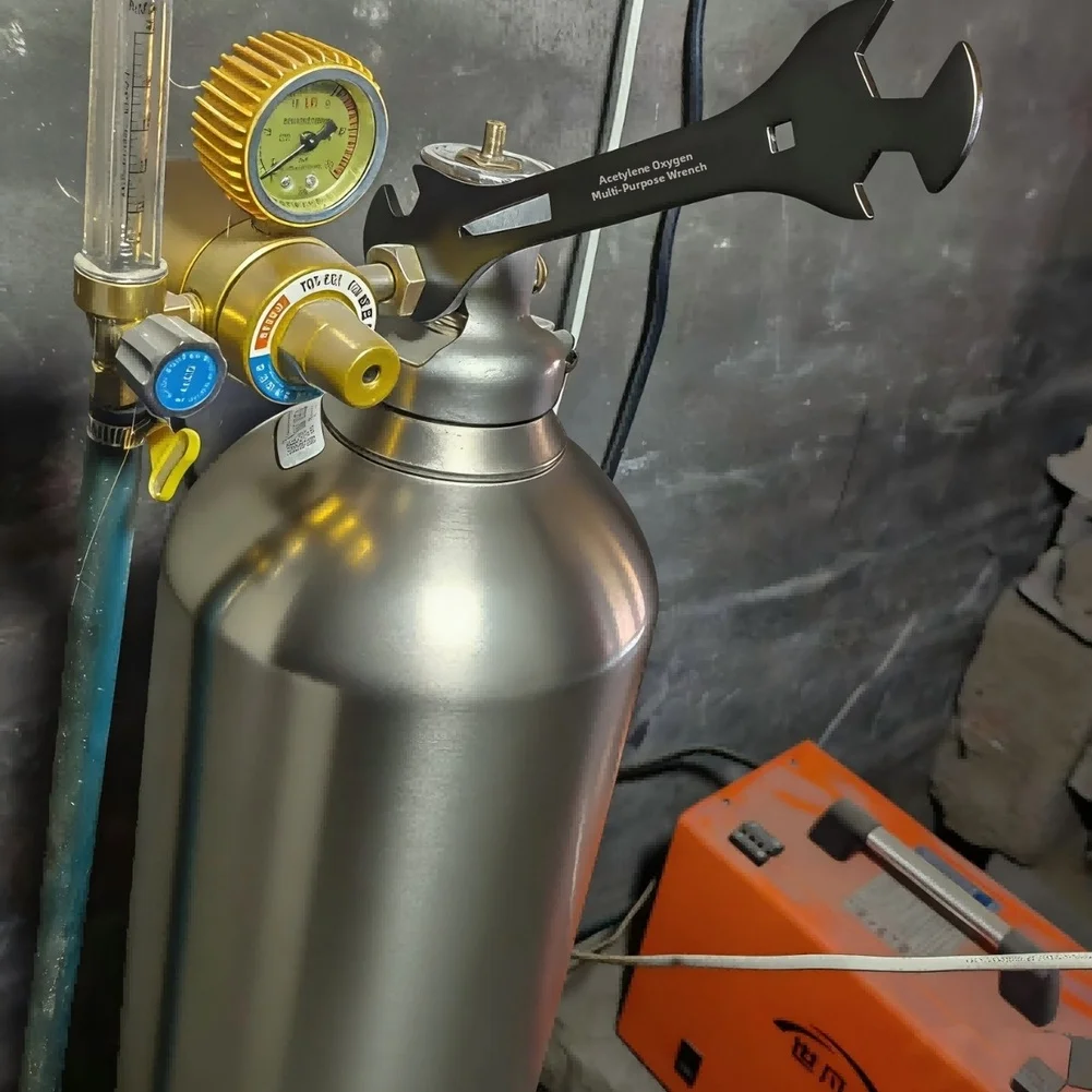 1pc Gas Cylinder Adjustment Wrench For Oxygen For Argon Valves HVAC Welding Setups Can Cylinder Pressure Reducing Valve Spanner
