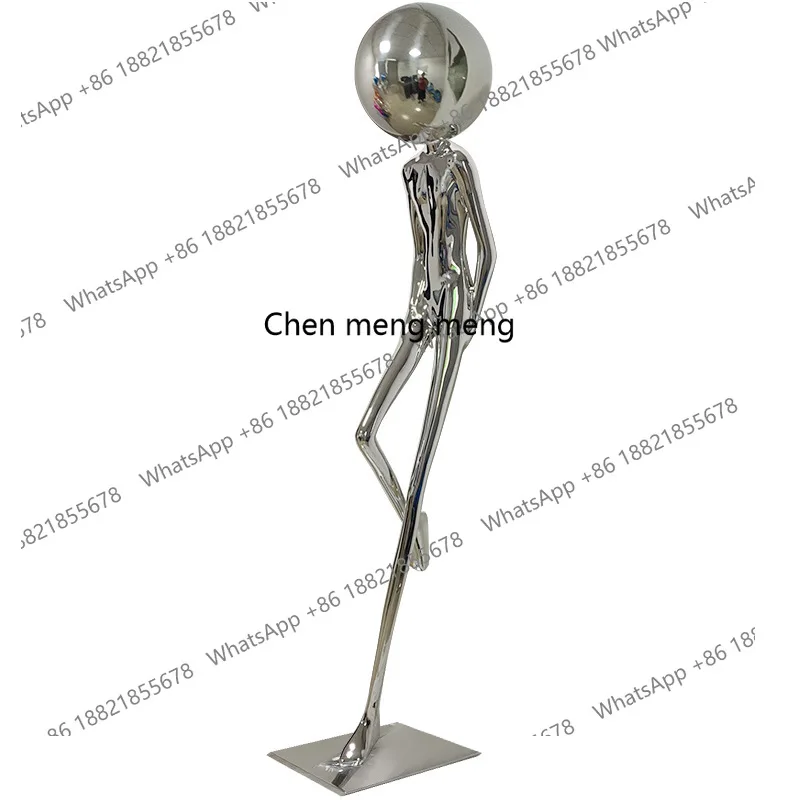 

Entrance lobby decoration overbearing president abstract living room TV cabinet floor-to-ceiling humanoid sculpture ornament