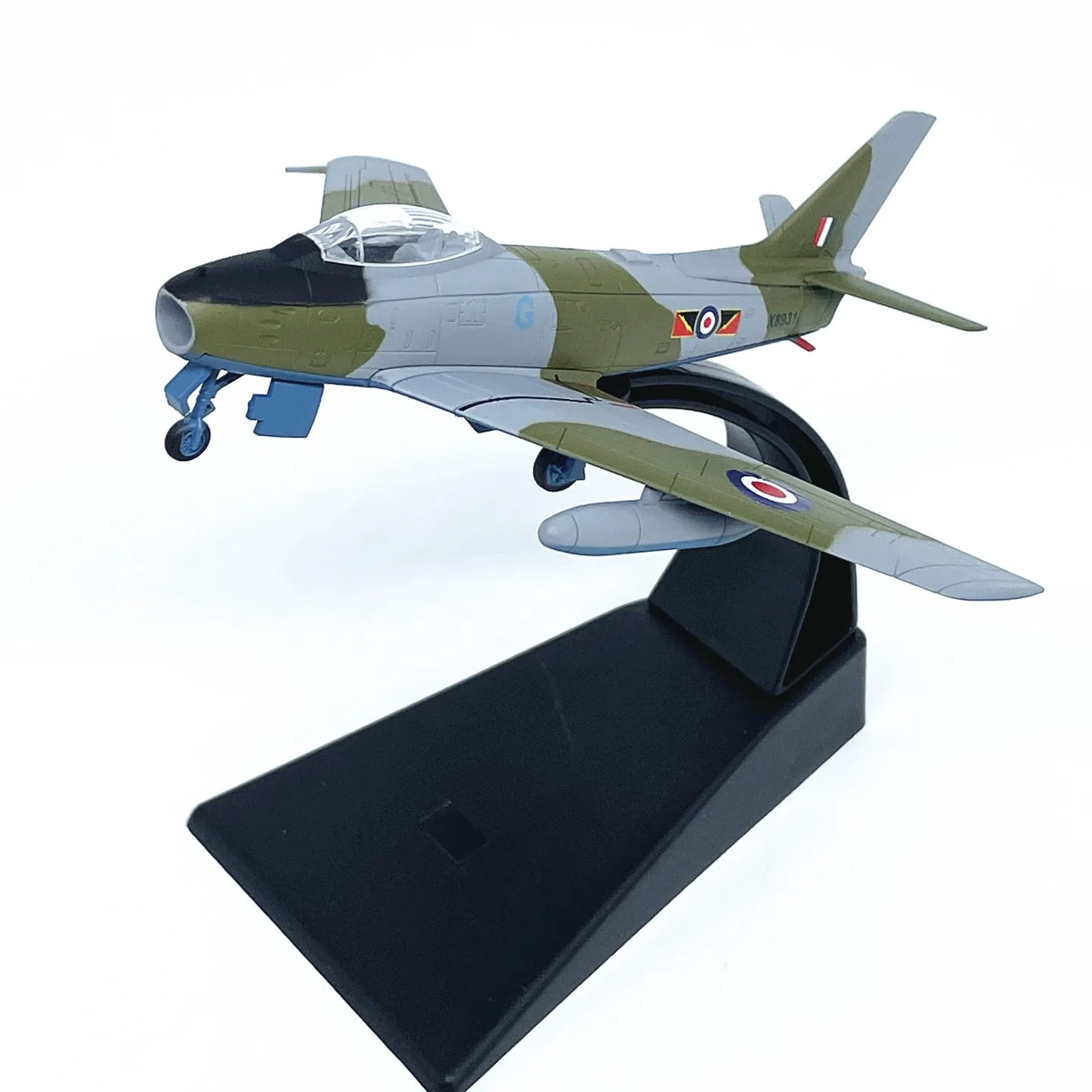 1:100 Scale France F-86 Sabre Fighter Alloy Aircraft Model Diecast Airplanes For Military Aviation Souvenir With Display Base