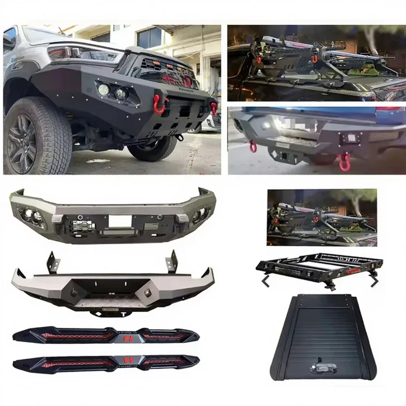 High Quality Steel 4X4 Off‑Road Protection Body Kit Front Rear Bumper Skid Plate Roll Bar Fit for Triton 2019‑2023