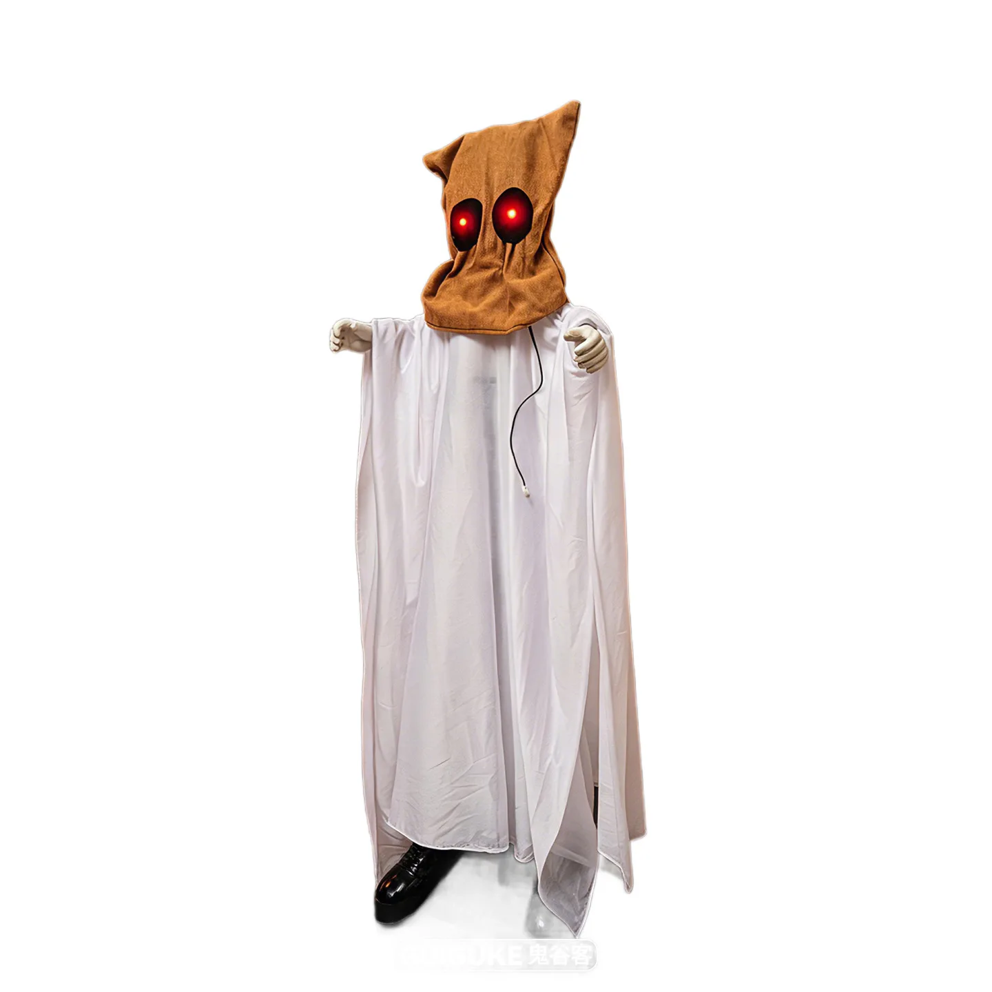 Halloween 110cm nodded sack little ghost luminous voice-activated swing courtyard station haunted house decoration ornament