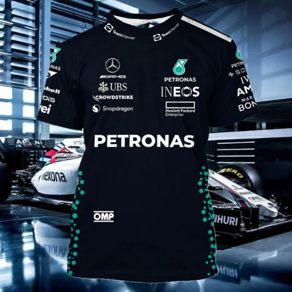 

​ Футболка Formula1 F1 для мужчин.Mercedes.F1 Team Официальные лицензированные футболки Racing Gear Team, дизайн подарков для фанатов ​