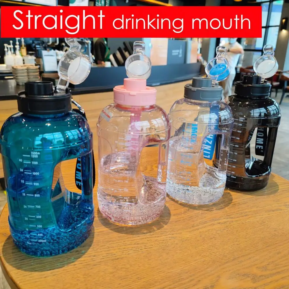 1500ml Water Bottle Large Capacity Leak-proof PP Camping Sports Water Jug for Home Gym Fitness Ton Cup Sports Drinking Bottles