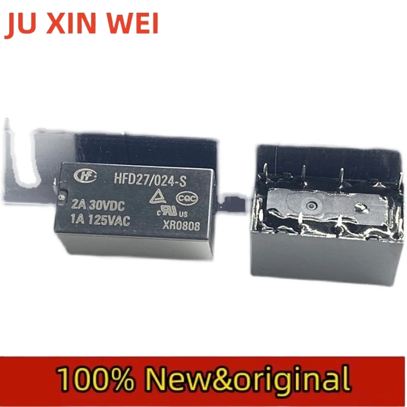 10PCS New original HFD27/024-S highly sensitive 0.2W macro-transmitter two-on-two-off signal relay