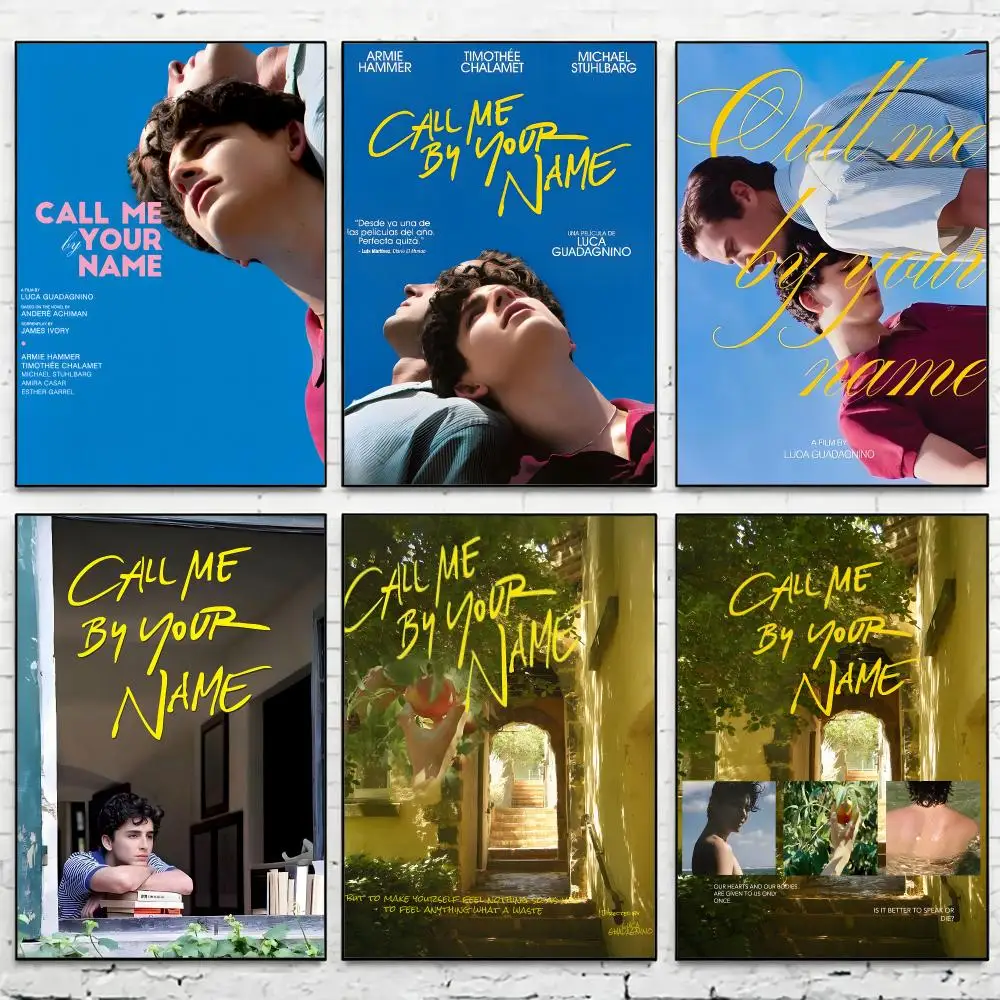 Call Me By Your Name Classic Movie Poster Waterproof HD Modern Peel And Stick Wall Decor Living Room Dorm Garage
