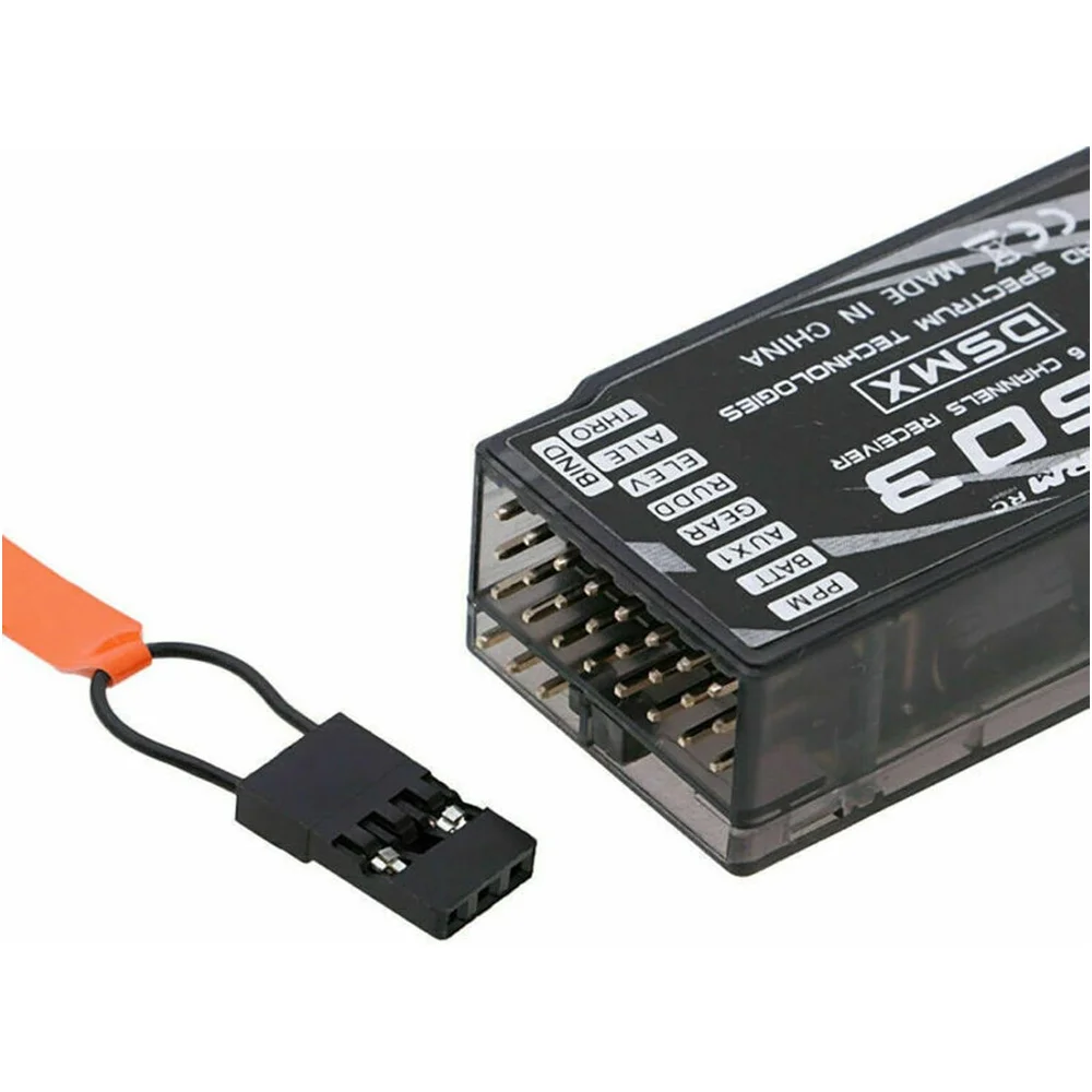 Odbiornik RC S603 2.4G 6CH kompatybilny z nadajnikami JR JR12X Spektrum DSM-X DSM2 DX8 do dronów, helikopterów i multicopterek RC