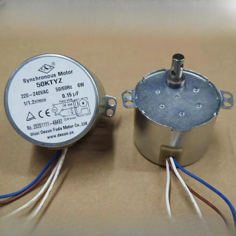 1pcs 50KTYZ Claw Pole Permanent Magnet Synchronous Motor 220V Micro AC Deceleration Pony Up to 6W