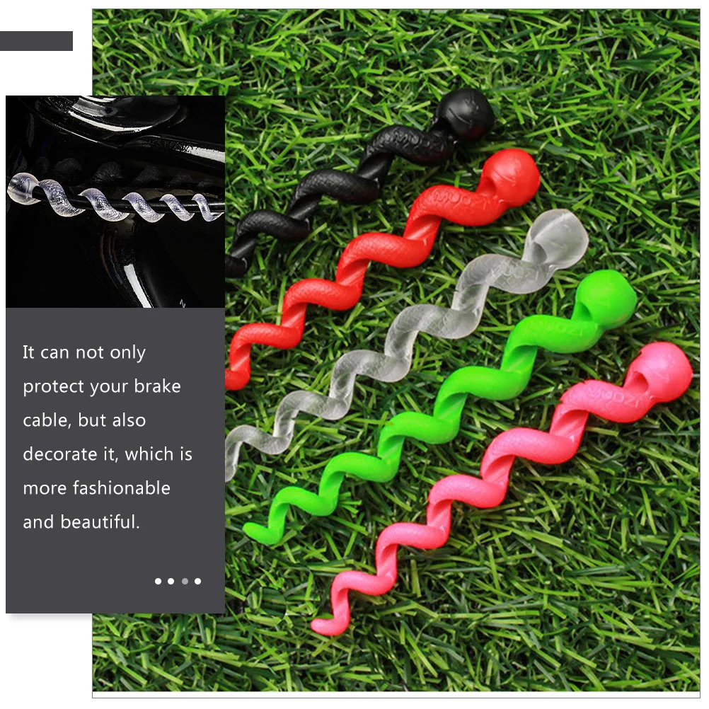 

5Pcs Bike Frame Protective Cover Silicone Brake Cable Protector Sleeve Cycling Tube Guard Cable Sleeve Bike Accessory