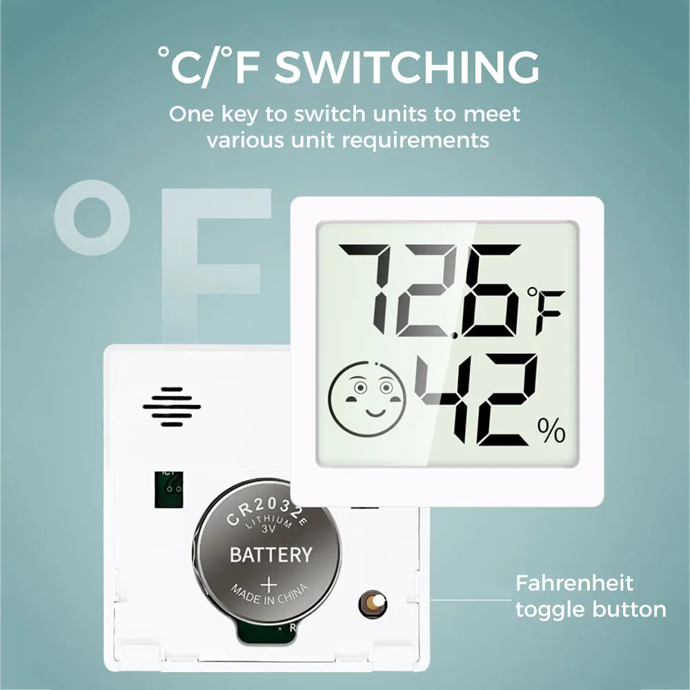 Nowy mini LCD wzór cyfrowy termometr higrometr wewnętrzny elektroniczny higrometr temperatury czujnik miernik gospodarstwa domowego termometr