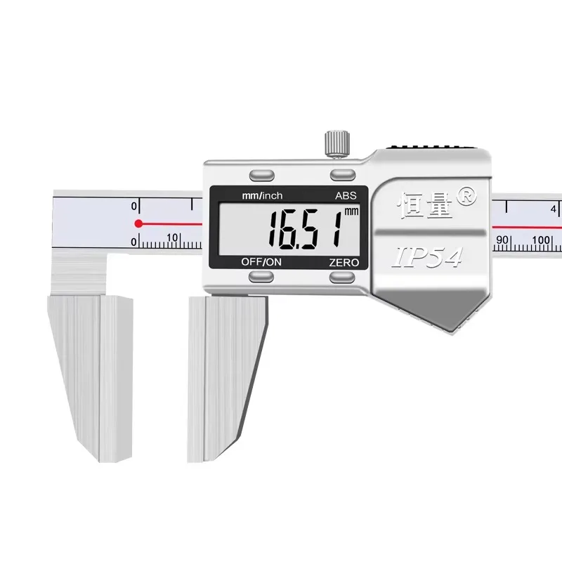 

Industrial Stainless Steel Duckbill Style Digital Caliper Metal Shell High Precision Wide Surface Measuring Tool