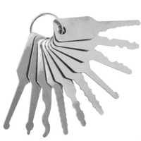 10Pcs  Auto Extractor Remove Hook Hardware Car Unlock Door Open Keys Hand Tools Lock