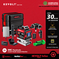 YEVOLT 12/16-Line 3D/4D Green Laser Level Auto-Leveling ±4° Continuous Runtime Contractors Budget-Friendly Pro Tool Power Tools