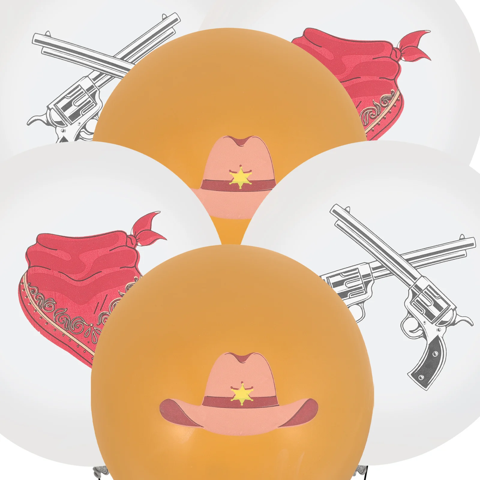 

1Set Cowboy Birthday Party Decoration Western Theme Birthday Banner Cake Picks Cupcake Toppers Party Ornaments