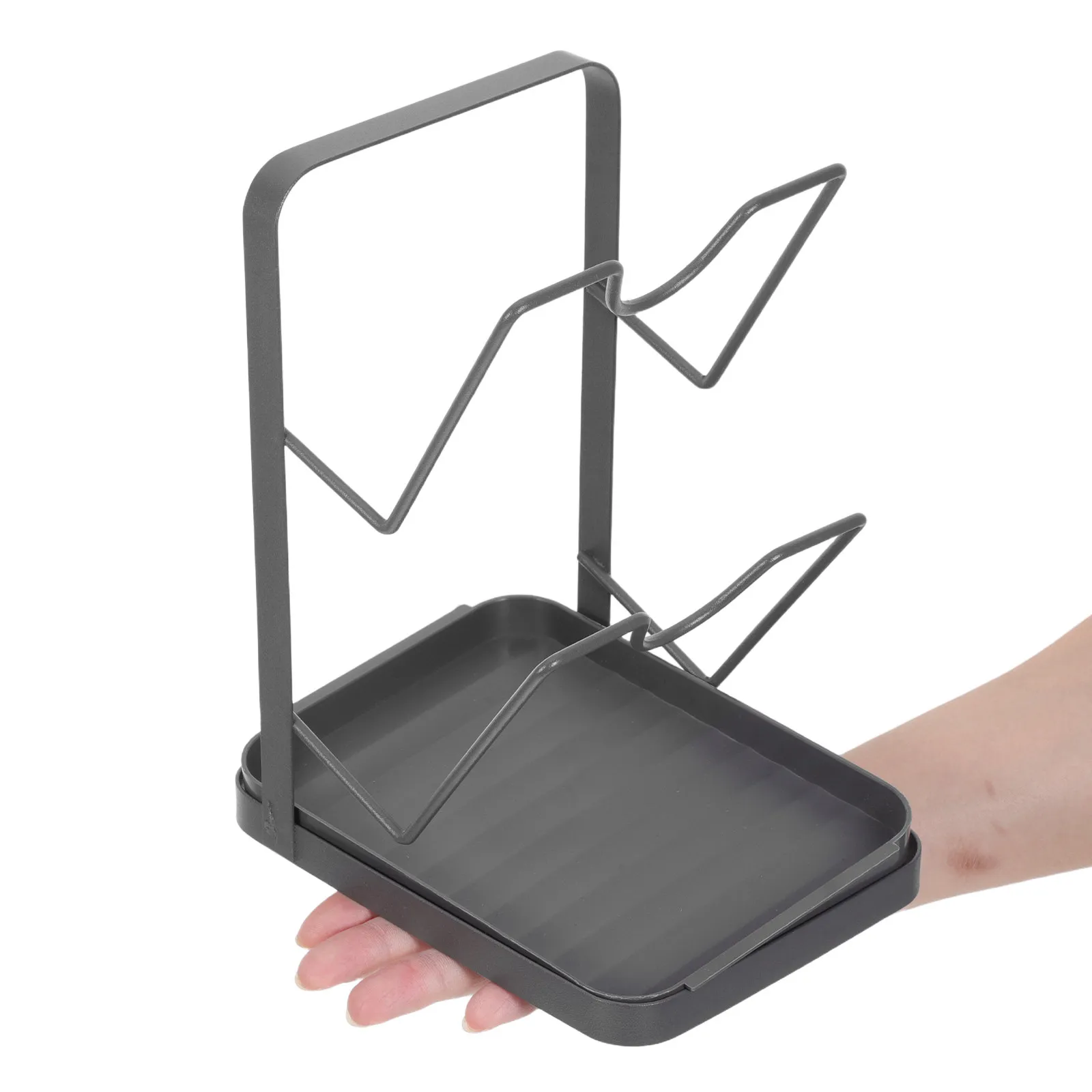 

Держатель для крышек на столешницу, сверхпрочный органайзер для крышек от кастрюль и сковородок, современное решение для организации кухонной утвари в шкафу