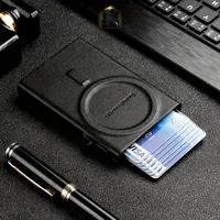 Slim Wallet Men Minimalist Pop Up Card Holder RFID Blocking Money Pocket Stealth Wallet Gift Compact Secure Purse Sleek Design