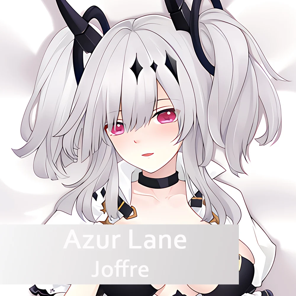 Azur Lane Joffre Full Pillow Case Dakimakura Throw Cushion Hing Body Double-Sided Pillowcase