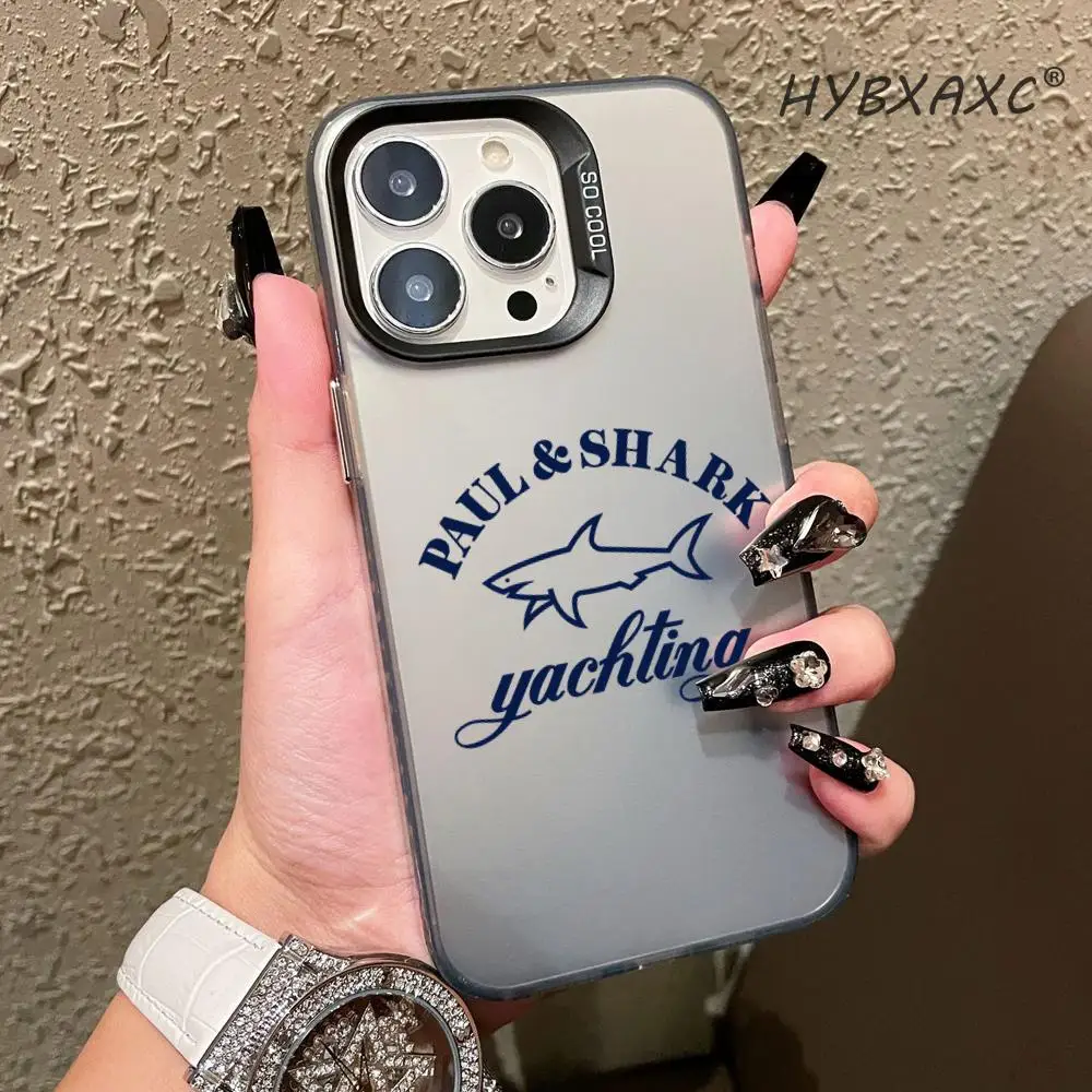 S-S-SHARKS Fashion P-PAULS Phone Case FOR IPhone 17 16 15 Pro MAX 14 13 12 16e 15Pro Plus Shell 17Air Silver Shell IMD Covers view 3