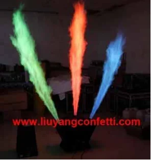 Stage Show Effect Dmx Control 3 Head Fan Shape Triple-way Party Dj Sparkler Firework Firing Thrower Flame Projector Fire Machine