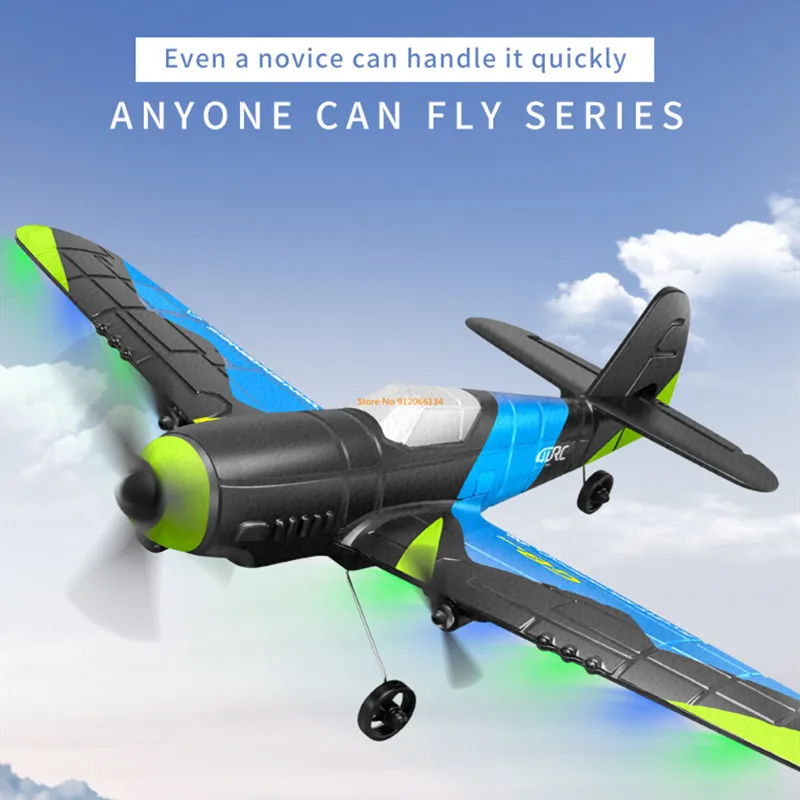 35CM Hand Throw Airplane 300M Radio Control RC Glider Simulation Model Controlled LED Lighting Waterproof Remote Control Plane